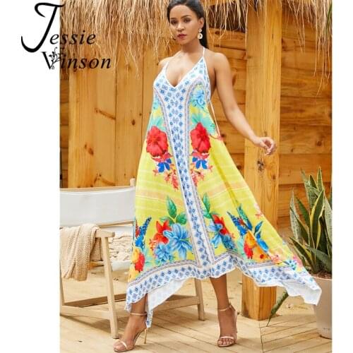 Цветочные летние платья JESSIE VINSON China At AliExpress