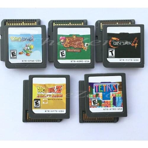 Yhis Island Crossing Anima Contra 4 Dragn Ball Z Tetris Video Game Cartridge Console Card US Version for DS3DS2DS Console