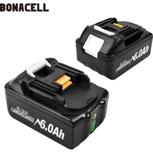 Powtree For Makita High Capacity 18V 4000mAh BL1830 Power Tools Li-lon Battery Replacemen LXT400 BL1815 BL1840 BL1850 BL1860 L50