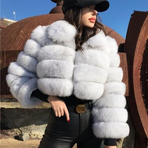 Fur Coat Teddy Jacket Slim Winter Coat Women Faux Fur Jacket Plush Jacket Overcoat Female Plus Size Plush Blouse Mink Fur Solid