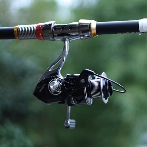 Metal Carbon Spinning Reel Waterproof Fishing Reel, Fishing Reel 12KG Max Drag Power Fishing Reel For Bass Pike Fishing