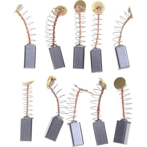 10pcs/5 Pairs Mini Drill Electric Grinder Replacement Carbon Brushes Spare Parts for Electric Motors Dremel Rotary Tool 5x5 x8mm