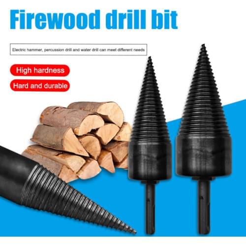 Adjust Wood Cutter Tool Kit Set Wood Separator Spiral Cone Reamer Punch Driver Firewood Machine Splitter Drill Woodworking Tools