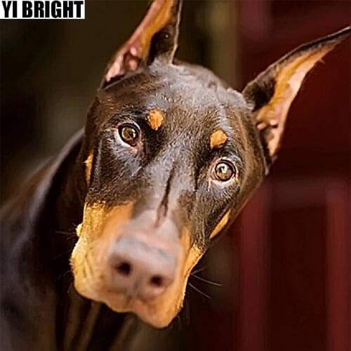 NEW DIY Diamond Painting Animal Diamond Painting "Doberman Pinscher Dog" Needlework Crafts Full Diamond Embroidery Home Decor GT