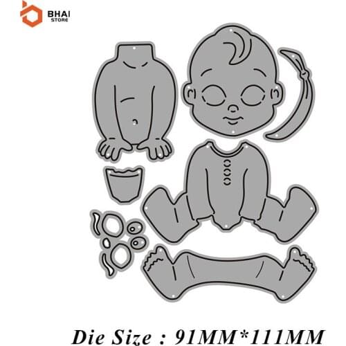 New Arrivals Cute Infant Baby Metal Cutting Dies for DIY Scrapbooking Album Paper Card Embossing Decor Crafts Die Cuts