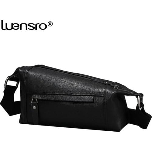 2021 New Design Men Bag Genuine Leather Fashion Boys Bags For Yong People Small Cowhide Shoulder Bags Cross Body High Quality