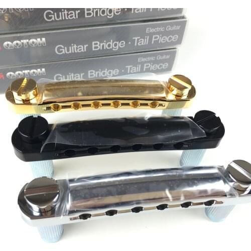 Original GOTOH GE101Z Tune-O-Matic Style Electric Guitar Bridge Tailpiece For LP SG DOT Custom MADE IN JAPAN