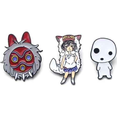 Patchfan Princess Zinc tie cartoon Funny Pins backpack clothes brooches for men women decoration badges medals A1451