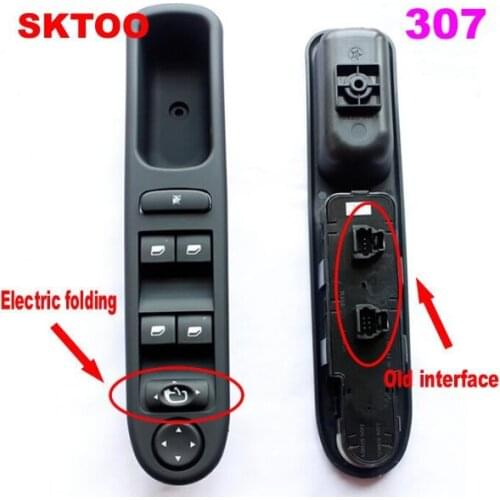 SKTOO Driver Side Front Window Control Switch 6554.KT For Peugeot 307 307CC 307SW