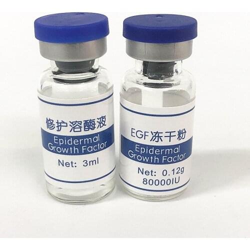 10 Sets Acne Pimples Scars Wrinkles Treatment EG F Lyophilized Epidermal Growth Factor EG F Powder Serum Skin Care Products