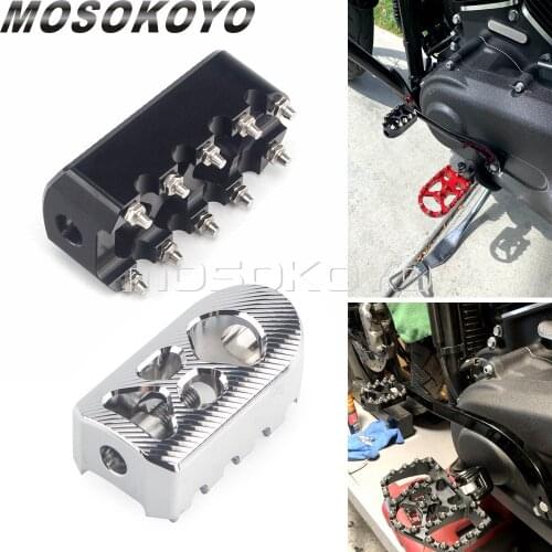 Anti-Skid Gear Knurled Motorcycle MX Shifter Peg Shift Peg 360° Roating For Harley Touring Softail Dyna Sportster Chopper Bobber