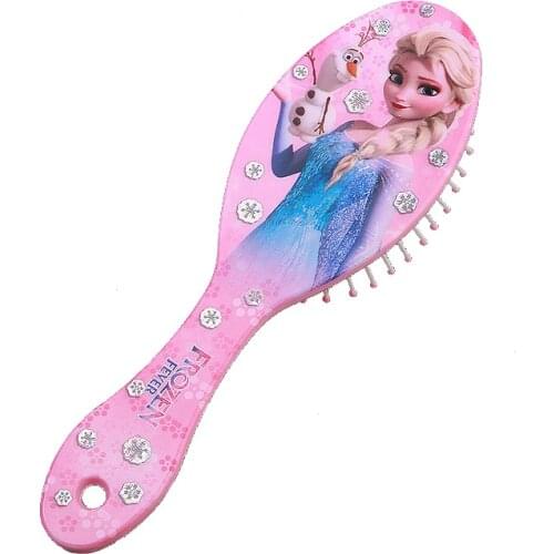 1 pcs Disney cartoon princess Frozen elsa anna girls comb Beauty Toys kids Sofia birthday gift air cushion comb Fashion toys