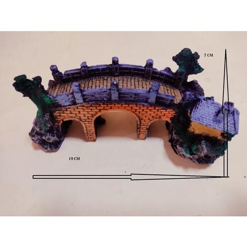 Sam-Kon Petshop Aquarium Decor Mostar Bridge Küç