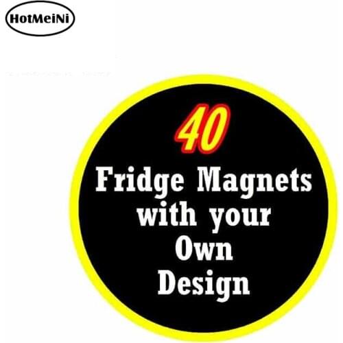 HotMeiNi 13cm x 13cm Vinyl Auto Car Stickers for 40 Own Design Fashion Letter Badge Auto Car Wrap Decals Car Assessoires