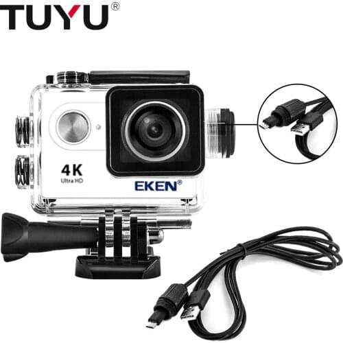 EKEN H9 H9r SJ4000 H5s H9rplus Motorcycle Waterproof Charger Housing Shell Case With USB Cable for GoPro 4 F68 C30 Accessories