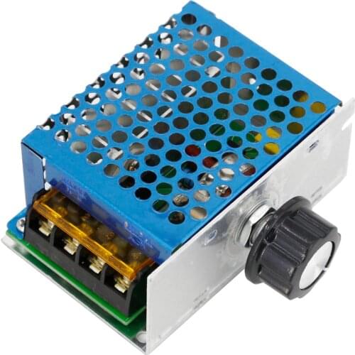 220V AC motor High-power thyristor electronic voltage regulator dimming speed thermostat with shell