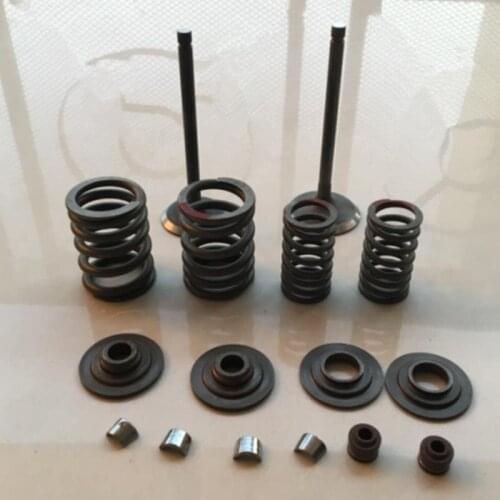 Motorcycle Engine Parts Valve Stem & Oil Seal & Spring & Valves Set For Jianshe 400 ATV 400cc JS400 Jianshe400 ATV400