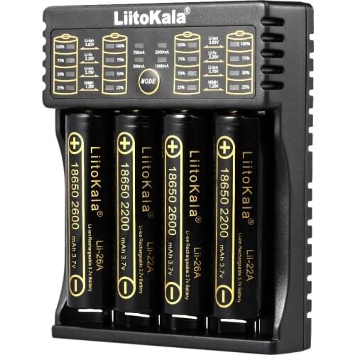 Liitokala Lii402 Lii202 Lii100 LiiS1 18650 Charger 1.2V 3.7V 3.2V AA/AAA 26650 NiMH li-ion battery Smart Charger 5V 2A