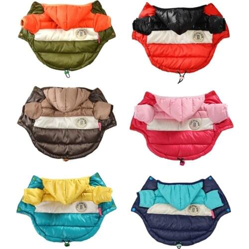 Winter Pet Clothes For Small Dogs Warm Puppy Pet Coat Jacket Waterproof Dog Hoodies Chihuahua French Bulldog Pug Clothing