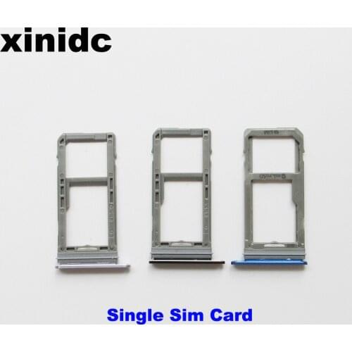 Xinidc 10pcs Single & Dual Sim card Holder For Samsung Galaxy Note 8 N950 N950FD SIM Card Tray Holder Replacement Parts