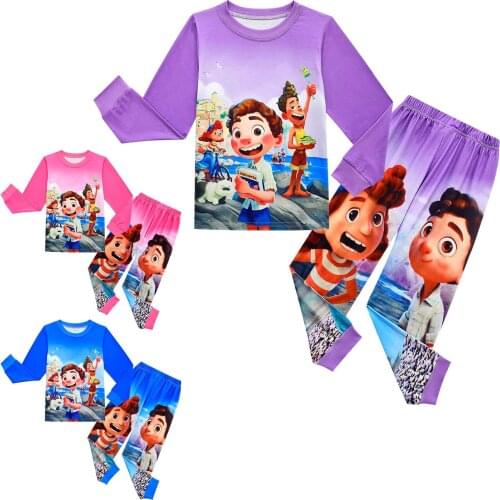 2021Alberto Fish Monster Kids Pajamas Children Sleepwear Baby Pajamas Sets Luca Boys girls Pijamas Set Nightwear Clothes Toddler