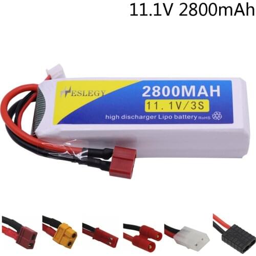 11.1V 2800mAh Upgrade Lipo Batterry 40C For RC Quodcopter Cars Boat Drone Spare Parts 3S 2200mah 11.1 V high capacity RC Battery