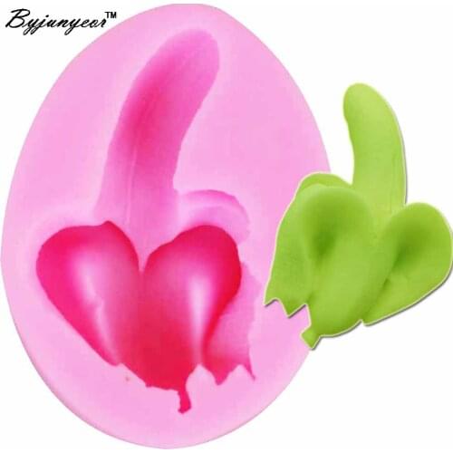 Byjunyeor Epoxy UV Resin Banana silicone mold Cupcake Fondant Cake Decorating Tools Candy Gumpaste Chocolate Moulds M876