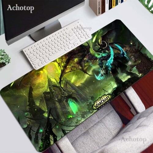 World Of Warcraft 900x400 Large Gaming Mouse Pad Mat Grande WOW Lich King Gamer XL Computer Mousepad Game Desk Play Pad for Csgo