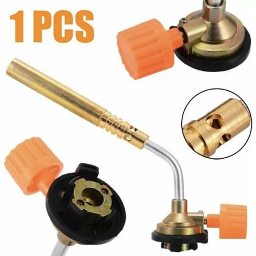 Butane Burner Welding Gas Torch Outdoor Camping Picnic BBQ Brazing Gas Torch Soldering Heat Gun for Welding Equipment