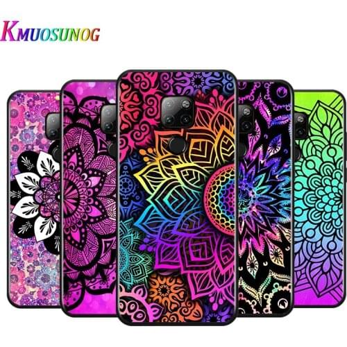 Mandala Yoga Art for Huawei P Smart Z S Pro Plus 2021 2020 Nova 7i 7 6 SE 5i 5Pro 4E 4 3i 3e 3 2 2i Lite 2 Phone Case