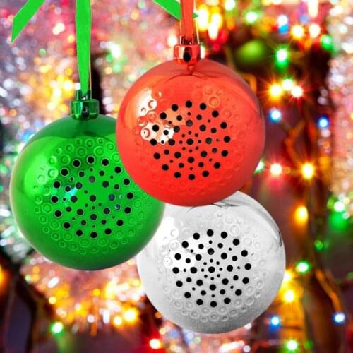 Christmas Ball Speaker Bluetooth Speakers Mini Portable Small Gift Speaker Audio Christmas Gift Speaker Christmas Ball