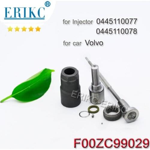 ERIKC 0445110078 0445110077 Fuel Injector repair Kit Auto Injector Repair Rebuilt nozzle Valve Ball Kit F00zc99029 for Volvo