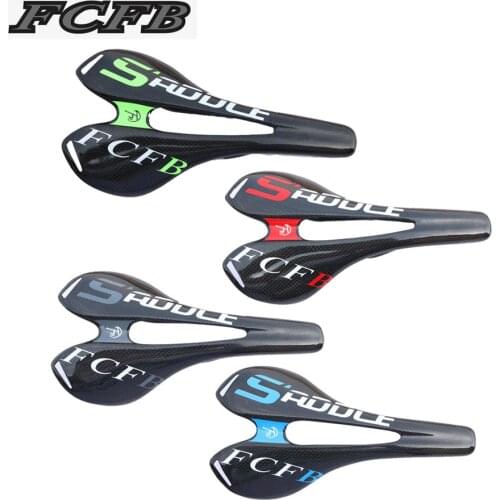 FCFB carbon saddle 3K glossy/matte full Carbon Fiber Bicycle Saddle Bike Seat super light cycling bike par275*143mm 110g road