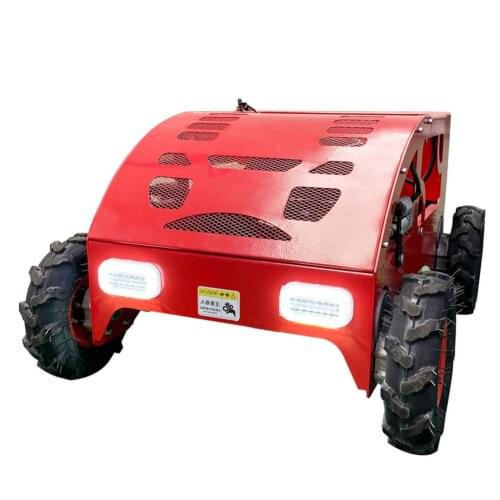 China Factory Robot Lawn Mower Wheel Remote Control Lawn Mower 4WD Petrol lawn mower for sale