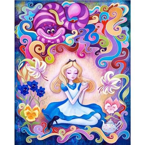 Cartoon Girl Diamond Painting Full Round Dream Portrait Nouveaute DIY Sticking Drill Cross Embroidery 5D Simple Home Decorative