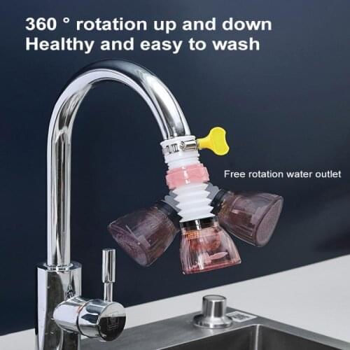 NEW 360 Flexible Kitchen Faucet Extender Faucet Filter Tap Shower Bath Nozzle Anti Splash Water-Saving Device Supplies For Home