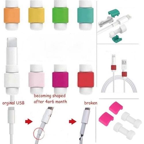 NYFundas 10pcs cable usb protector Charger de wire cord Cover for Iphone XS MAX XR 8 7 Plus Xiaomi redmi note 7 pro Accessories