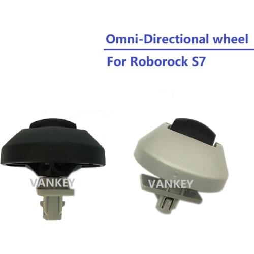 Original Omni Directional Front Wheel for Roborock S7 S70 S75 Caster Wheel Cannot be Pulled Out Manually White and Black