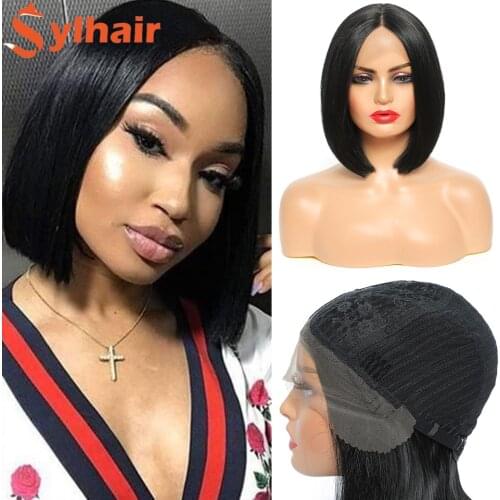 Blonde Lace Front Bob Wigs Short Length 9 inch Straight Bob Lace Front Wig for Black Women