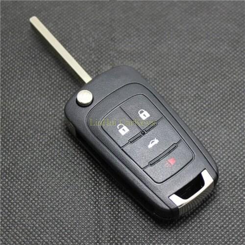 PINECONE for BUICK REGAL LACROSSE Car Key Case Uncut Blank Brass Blade 4 Buttons Replace Key Shell 1 PC