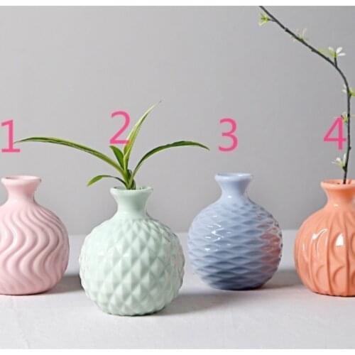 Silicone Mold 3d Small Vase Fresh Mini-decoration Living Room Table Flower Mold Silica Gel Moulds Silicone Rubber PRZY 001