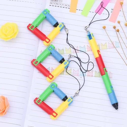 TOMTOSH Foldable Ballpoint Pen Stitch Pen Wholesale Bend Pen Creative Student Prize Item Pen
