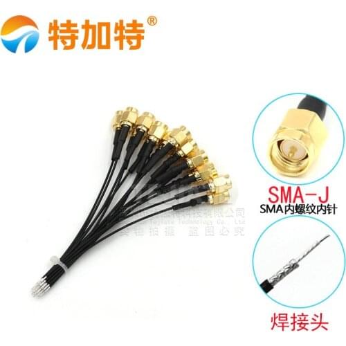 5PCS TEJIATE SMA Inner Screw Inner Hole/Pin To Welded Wire Header M2 Antenna Cable UFL 1.13 Wire .05~1M