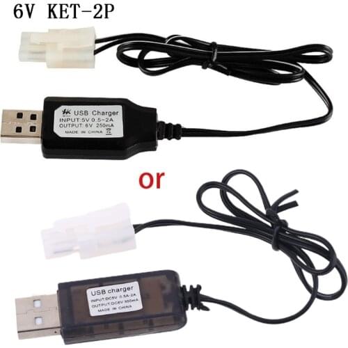 Rechargeable Battery Charger Ni-Cd Ni-MH Batteries KET-2P Plug Adapter 6V 250mA