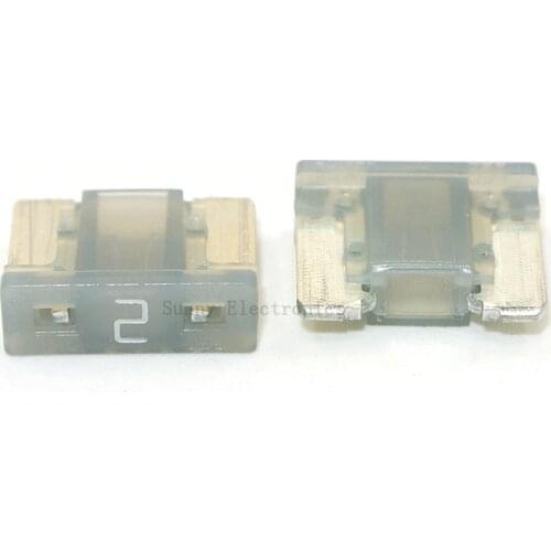 10pcs 2A fuses Micro Short Low profile Mini blade 2A amp APS/ATT fuse for Honda Toyota Lexus