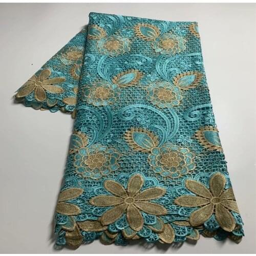 2021 High Quality Guipure Cord Fabric Mesh African Fabric Nigerian Fabric For Women Wedding And Party Dress df12-84