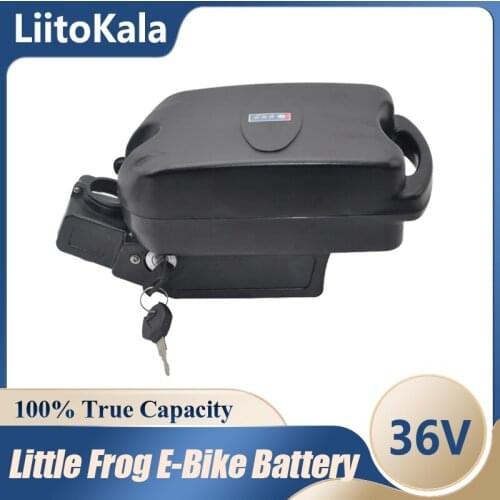 LiitoKala Long Range Frog eBike Battery 36V 20Ah 15Ah 12Ah 10Ah Seat Post Batteries for Bafang CSC 1000W 750W 500W 350W 250W