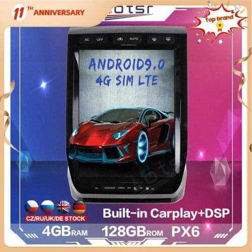 For Ford Raptor F150 2015 - 2020 Android Multimedia Tesla Vertical 128GB Car Radio Player Auto GPS Navigation DSP carplay 4G LTE