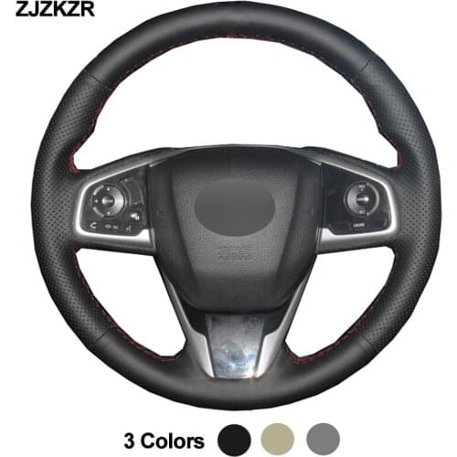Car Auto Steering-Wheel Cover For Honda Civic Civic 10 2016- 2019 CRV CR-V 2017 - 2019 Clarity 2016-2018 Funda Volante 2017 2018