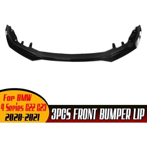 Car Front Lip Chin Bumper Body Kits For BMW 4 Series G22 G23 2020 2021